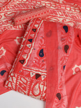 Printed Cotton Blend Unstitched Suit With Dupatta